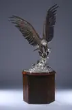 Chester Fields, Splash Down, Polychromed bronze and stainless steel - Height: 45 in