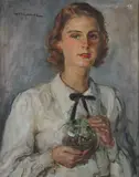 Wilhelm Victor Krausz, Portrait of Ms, Oil on canvas