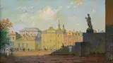 Ivan Vasiliev, View of Leningrad in 1956, Oil on canvas