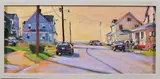 Beach Street by American School, Oil on board, sold Nov 2009