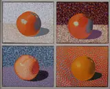 Michael Vinson Clark, Four Oranges, Oil on canvas