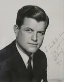 Senator Edward Kennedy, Untitled, Autographed black and white photograph inscribed "To Chandler Van Orman/ Every good wish/Ted Kennedy/ Aug 63"