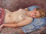 Stanislaw Zurawski, Reclining Nude, Oil on canvas