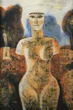 Gleb Bogomolov, Nude, Mixed media oil on board