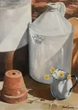 Robert Sarsony, Small Bouquet, Oil on board