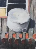 Paul Sample, Wash Tub, Oil on canvas
