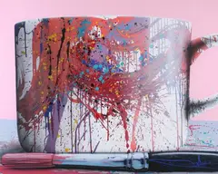 Containers #95 by Oscar Lakeman, Acrylic on canvas, offered Nov 2009