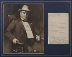 Warren G. Harding, And William Mckinley (1843-1901), Pencil note by S.J