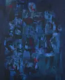 Nam Kwan, Abstract Figures, ABSTRACT FIGURES, oil on canvas, signed lower right