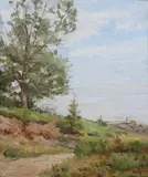 Philip Muhr, Summer Landscape, Oil on canvas