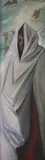 Harry H. Bartley, Woman in White Shroud, Oil on canvas