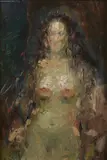 Louis Auguste Victor Henno, Nude Beauty, Oil on panel