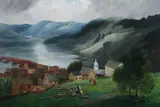 Lefevre James Cranstone, Harper'S Ferry on the Potomac River, HARPER'S FERRY ON THE POTOMAC RIVER, oil on canvas