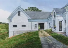 Donald Mallow, Then and Now, Watercolor