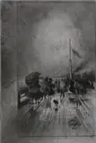 Félix Buhot, Jetee En Angleterre, JETEE EN ANGLETERRE, etching and drypoint