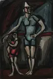 Georges Rouault, CLOWN ET ENFANT, aquatint
