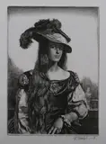 Gerald Brockhurst, The Black Silk Dress