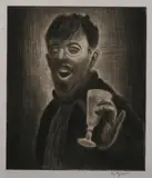Pop Hart, Happy Days (Self Portrait), Etching