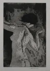Arthur Bowen Davies, Antique Mirror, Aquatint