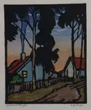 William S. Rice, Millsmont, Color woodcut