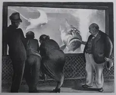 Mabel Dwight, Queer Fish, QUEER FISH, lithograph
