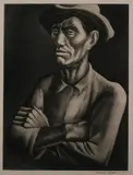 Howard Cook, Southern Mountaineer, Aquatint