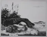 Sun Bath by Louis Lozowick, Lithograph, sold Feb 2010