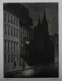 Armin Landeck, Lonely Street, Drypoint
