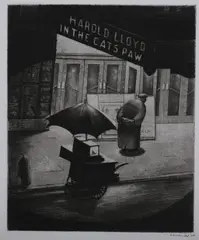 Cat'S Paw by Armin Landeck, Drypoint, sold Feb 2010