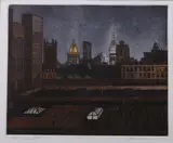 Frederick Mershimer, Looking East, Mezzotint