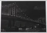 Frederick Mershimer, Manhattan Bridge, Mezzotint