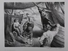 Federico Castellón, By the Arks, Lithograph