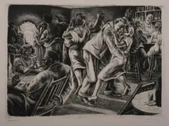 Isaac Friedlander, Diversion, Etching