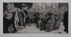 Peggy Bacon, Post Haste, Drypoint