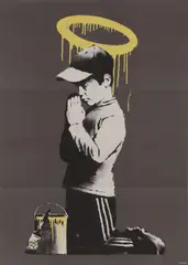Banksy, Untitled, Banksy (b.1974) 'Forgive Us Our Trespassing' offset lithograph in colours