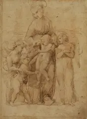 Girolamo Genga, Untitled, pen and brown ink 25.5 x 18.5cm
