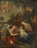 Hendrick van Balen the Elder, Untitled, c.1575-1632) Adoration of the angels oil on copper 38 x 30cm