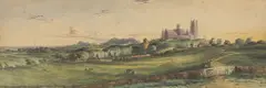 Henry Baines, Untitled, watercolour 18 x 52cm