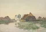 Paul Joseph Constantin Gabriël, Untitled, watercolour 50 x 71cm