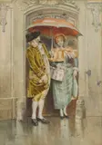 Casimiro Tomba, Untitled, watercolour 44.5 x 31.cm