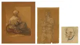 James Ward, Untitled, pencil and watercolour 25.5 x 21cm