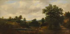 Alfred Vickers, Untitled, oil on canvas 46 x 92 cm