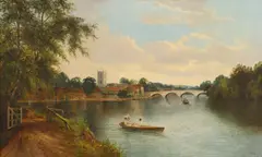M... Allan, Untitled, oil on canvas 76 x 124cm