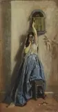 Francesco Saverio Altamura, Untitled, oil on canvas 41.5 x 22.5cm