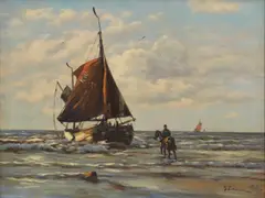 Hermann Bahner, Untitled, oil on canvas 44.5 x 61.5cm