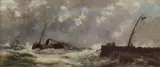 Abraham Hulk Jnr, Untitled, oil on canvas 33 x 76cm