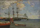 Gustav Fenkohl, Untitled, oil on board 49 x 69cm