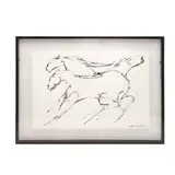 Jorge Flores, Caballos, Tinta sobre papel