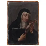 Santa Rita de Casia, MÉXICO, FINALES DEL SIGLO XVIII, Óleo sobre tela