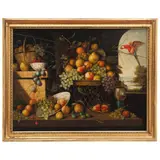 Bodegón Con Frutas, HOLANDA, SIGLO XIX, Óleo sobre tela